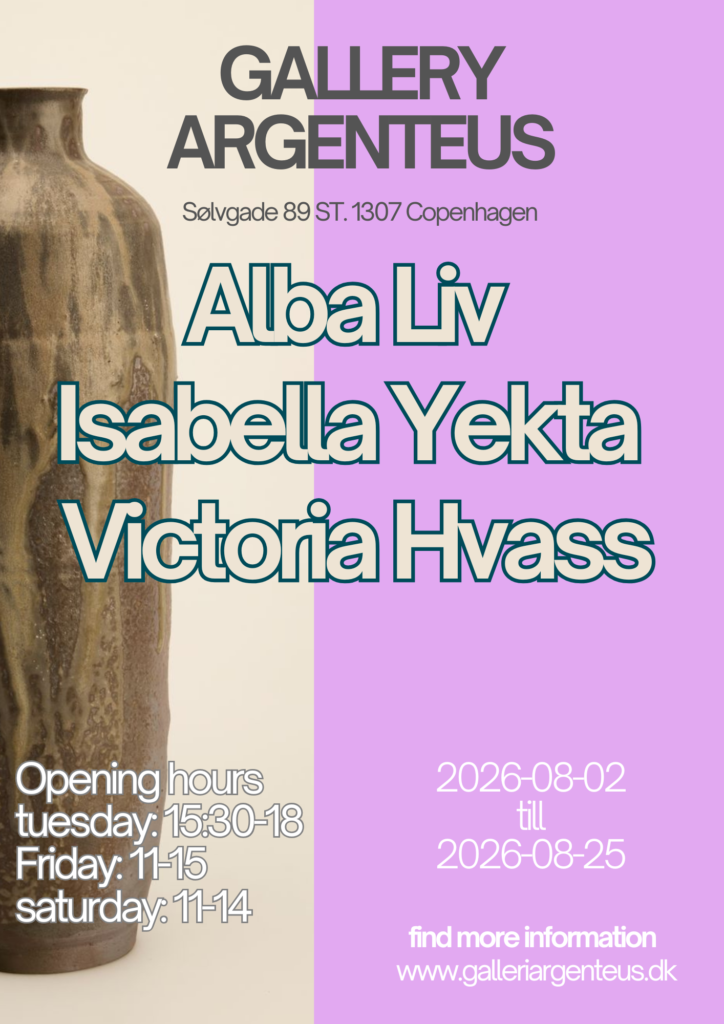 Flyer about Nye Perspektiver, an upcoming exhibition in Galleri Argenteus