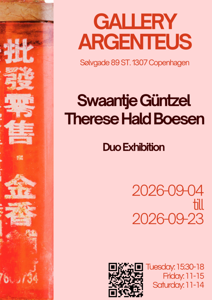 Duo exhibition by Swaantje Guntzel and Therese Hald Boesen on Galleri Argenteus